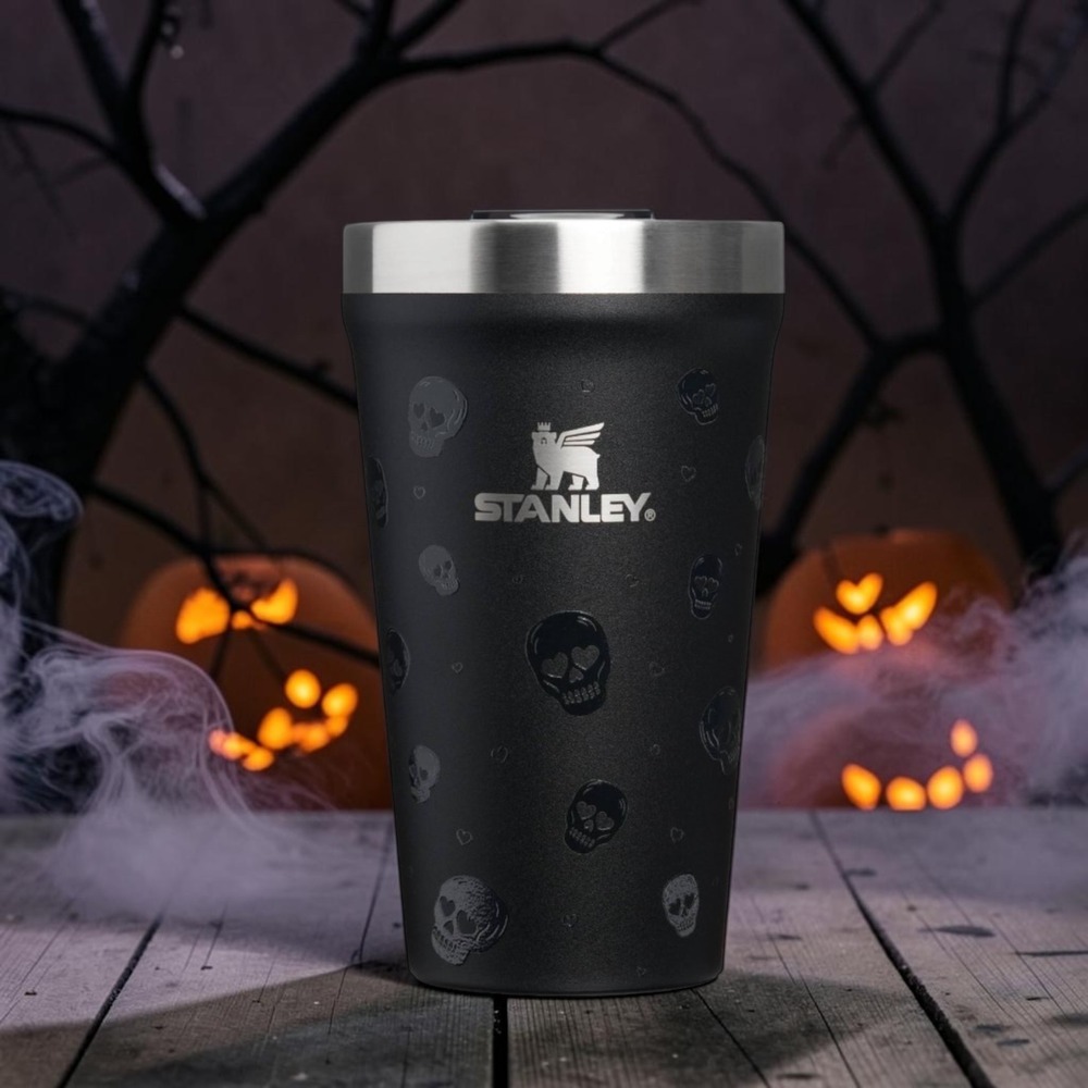 Stanley 16 oz Stainless Steel Everyday Tumbler Sweetheart Skulls